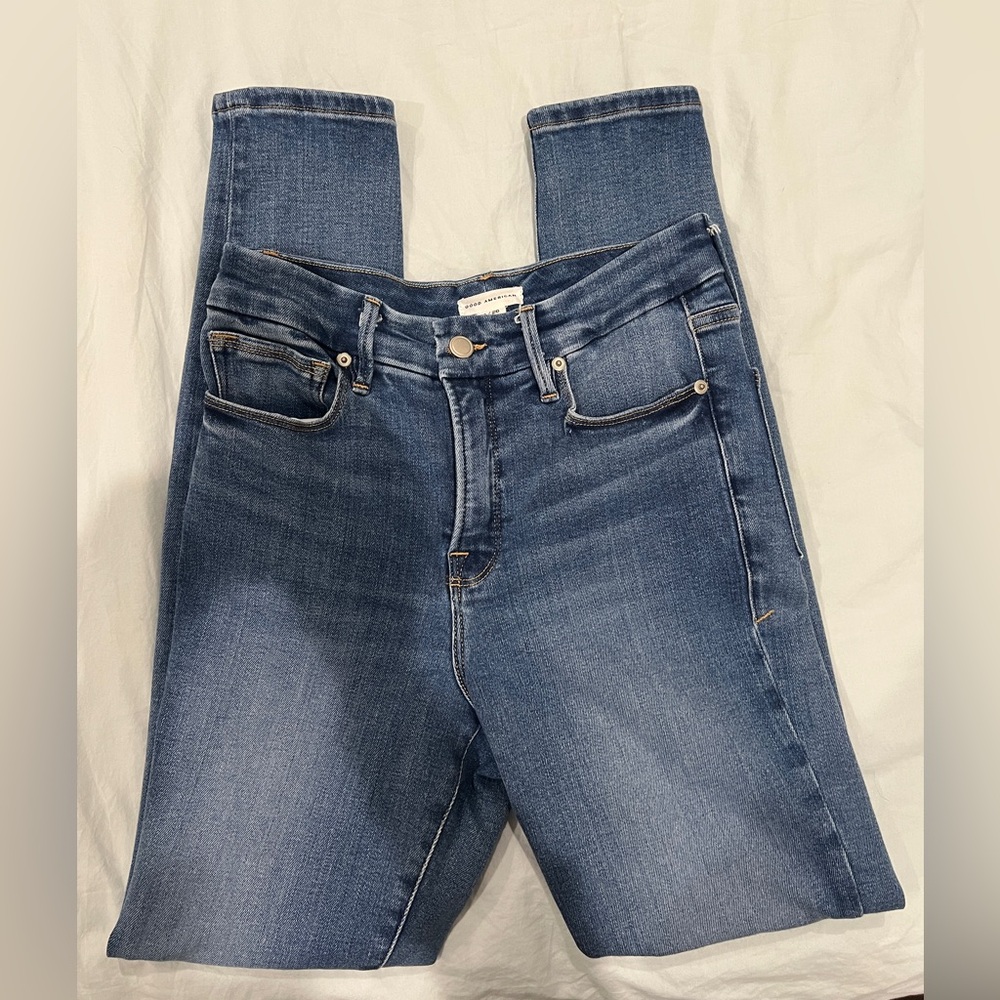 Good American Good Legs Skinny Light Compression Jeans